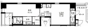 シエロ南堀江の物件間取画像